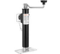 VEVOR Cric de Remorque à Souder, Charge Dynamique 907 kg, Course 254 mm, avec Poignée, Levage 283-533 mm, pour Remorque de Camping-car, Remorque à Chevaux, Remorque Utilitaire, Remorque de Yacht