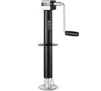 VEVOR Cric de Remorque Cadre A 2267 kg Course Verticale 381 mm avec Pied Réglable 7 Niveaux, Douille pour Perceuse, Compatible avec Perceuses sans Fil, Convient aux Remorques VR, Utilitaires, Yachts