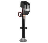 VEVOR Cric de Remorque Électrique, 2267 kg, Cric de Camping-car Robuste avec Connecteur à 2 Voies, Télécommande, Manivelle, LED, Housse de Cric, Plage de Levage 255-860 mm, pour Remorques Camping-cars