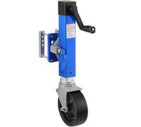 VEVOR Cric de Remorque pour Bateau, Charge 907 kg, Roue Jockey de Remorque Pivotant Robuste avec Roue en PP, Levage 410-670 mm, pour Remorque de Camping-Car, à Chevaux, Utilitaire, Remorque de Yacht