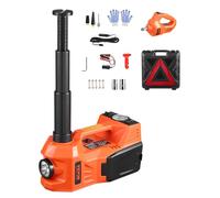 VEVOR Cric Électrique pour Voitures 5 T, Cric de Levage avec Gonfleur Intégré, Outil Démonte-Pneu Portable avec Clé à Chocs Électrique et Lumière LED, pour Urgence Dépannage Routière SUV Berline