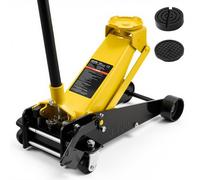 VEVOR Cric Hydraulique de Manœuvre 3 T, Cric Rouleur avec Plage de Levage 130-500 mm, pour Voitures Berlines SUV Pick-up Garage Atelier et Domicile, avec Pompe à Levage Rapide à Piston Unique