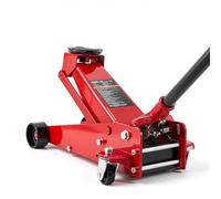 VEVOR Cric Hydraulique de Manœuvre Capacité 3 T, Cric Rouleur Plage de Levage 130-500 mm, pour Voitures VUS Camions Pick-ups Garage Atelier Domicile, avec Pompe à Levage Rapide à Piston Unique