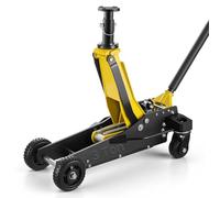 VEVOR Cric Hydraulique de Manœuvre Capacité 3 T, Cric Rouleur Plage de Levage 150-590 mm, pour Voitures SUV Berline Garage Atelier Domicile, avec Pompe à Levage Rapide à Double Piston et Rallonge