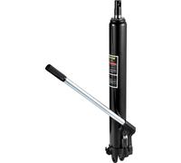 VEVOR Cric hydraulique long, capacité 3 t, avec pompe à piston unique et base de chape, cric manuel avec poignée, pour grue de garage/de magasin, dispositif de levage motorisé, noir
