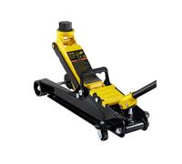 Cric Hydraulique Capacité 2500kg Hauteur 8,5-38cm Avec 2 Roues Directionnelles