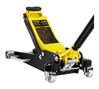 VEVOR Cric Hydraulique Rouleur Capacité de 2,5 T Cric de Plancher Hydraulique à Profil Bas Hauteur 95-475 mm Cric de Service Profil Bas Utilisé pour Une Utilisation Industrielle Générale ou Intensive