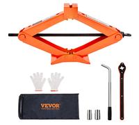 VEVOR Cric Losange 2,5 T Cric de Voiture Plage de Levage 95-435 mm Cric Ciseaux Professionnel en Acier Résistant avec Clé Démonte-Pneu et Sac de Transport pour Changement de Pneus Auto SUV Berline