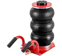 VEVOR Cric Pneumatique 3 T 140-450 mm Cric de Levage Pneumatique 0,8-1,0 MPa Cric Gonflable 3 Coussins d’Air Levage Rapide Facile Portable pour Réparation Entretien Voiture SUV Atelier Garage Rouge