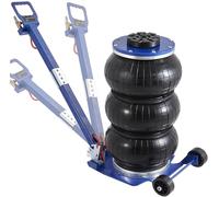 VEVOR Cric Pneumatique 3 T Plage 140-450 mm Cric de Levage Pneumatique 0,8-1,0 MPa avec 3 Coussins d’Air Poignée Ajustable Bleue Levage Rapide pour Réparation Entretien Voiture SUV Atelier Garage