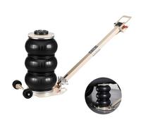 VEVOR Cric Pneumatique 3 T Plage 140-450 mm, Cric de Levage Pneumatique à Triple Coussin d'Air et Six Tubes en Acier, Levage Rapide, Poignée Longue Réglable, pour Réparation Voiture SUV Atelier Garage