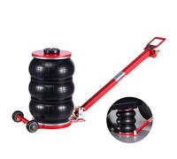 VEVOR Cric Pneumatique 5 T Plage 140-464 mm, Cric de Levage Pneumatique à Triple Coussin d'Air et Six Tubes en Acier, Levage Rapide, Poignée Longue Réglable, pour Réparation Voiture SUV Atelier Garage