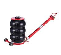 VEVOR Cric Pneumatique 5 T Plage 140-464 mm, Cric de Levage Pneumatique à Triple Coussin d'Air et Six Tubes en Acier, Levage Rapide, Poignée Longue Réglable, pour Réparation Voiture SUV Atelier Garage