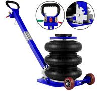 VEVOR Cric Pneumatique 6T Regelable Bleu Cric de Levage Pneumatique 6T Cric Pneumatique Gonflable avec Rouleur Cric Gonflabl[14191]