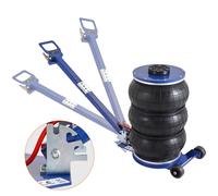 VEVOR Cric Pneumatique Cric de Levage 5 T 14-47 cm 3 Coussins Réparation Auto