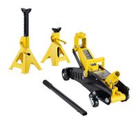 VEVOR Cric Rouleur Cric de Plancher à Profil Bas 2T Piston Unique avec Chandelle