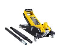 VEVOR Cric Rouleur 2 tonnes, Cric de Plancher Hydraulique à Profil Bas, Hauteur de Levage 80-370 mm, en Acier et Alu Robuste, Pompe de Levage Rapide à Double Piston, pour Lever Camion SUV Atelier