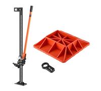 VEVOR Cric Tout-Terrain 4x4 Capacité de Charge 3,18 T, Cric à Crémaillère 122 cm avec Base, Hi-Lift Haute Levée avec Plage de Levage de 13-108 cm, Outil pour Véhicules Tout-Terrain Tracteurs Ferme
