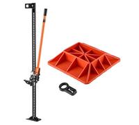 VEVOR Cric Tout-Terrain 4x4 Capacité de Charge 3,18 T, Cric à Crémaillère 152,5 cm avec Base, Hi-Lift Haute Levée avec Plage de Levage de 13-138 cm, Outil pour Véhicules Tout-Terrain Tracteurs Ferme