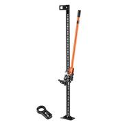 VEVOR Cric Tout-Terrain 4x4 Charge 3,18 T Cric Hi-Lift Haut 152,5cm Plage de Levage 10,5-133cm Réglable à Cliquet,Long Levier Treuil pour Véhicules Tout-Terrain Tracteurs AH081060 Noir/orange