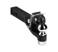 VEVOR Crochet Attelage, Capacité de Remorquage 9070 kg, Boule d'Attelage 5,87 cm, Compatible avec Récepteur de Connexion 5 cm, Convient aux Anneaux de Remorquage 6,35-7,62 cm, Revêtement Poudre Noire