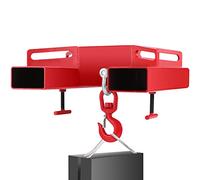 VEVOR Crochet de levage pour chariot élévateur, 2 993,7 kg, grue mobile avec crochet pivotant et deux grandes vis en T, fixation de fourche (3 000 kg)