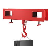 VEVOR Crochet de Levage pour Chariot Élévateur Double Fourche Chariot de Levage Capacité de 2 T Accessoire de Levage à Fourche à Crochet en Acier pour Charger Marchandises dans Entrepôts Chantiers