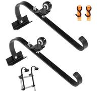VEVOR Crochets pour échelle de toit stabilisateurs en acier avec roue fixe 2PCS