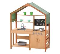 VEVOR Cuisine de boue en bois jouet extérieur pour tout-petits 102 cm avec évier
