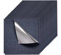 VEVOR Dalle de Moquette Autocollante 61 x 61 cm Lot de 15 Épaisseur 5 mm Gris