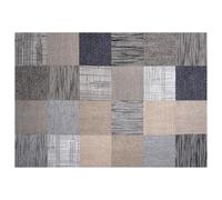 VEVOR Dalle de Moquette Réutilisable, 50 x 50 cm, Lot de 24, Couverture 6 ㎡, Épaisseur 6 mm, à Poils Ras, Revêtement de Sol Doux Modulaire Carré pour Salon, Bureau, Chambre de Séjour, Multicolore