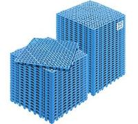 VEVOR Dalles De Jardin Piscine Antiderapant PVC Pour Terrasse 30x30x15cm Bleu 50PCs