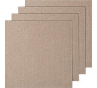 VEVOR Dalles de moquette à décoller et à coller, 457 x 457 mm, tapis de sol auto-adhésif, rembourré et doux, installation facile pour chambre, salon, intérieur et extérieur (10 pcs, marron clair)