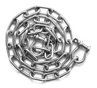 VEVOR d'ancrage chaîne d'ancre de Bateau Unisex-Adult, Argent, 6 mm x 1,2 m