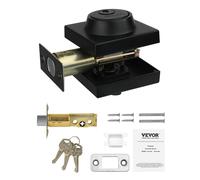 Vevor Dead Bolt Lock Square monocylindre un boulon morte de murs 1 cte ajuste la taille standard interieure et portes exterieures en metal compl