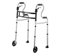 VEVOR Déambulateur pliable 3 en 1 aluminium avec hauteur et largeur réglables