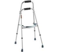 VEVOR Déambulateur pliable à un bras, alu léger, charge 158 kg, réglable 6 hauteurs, personnes âgées