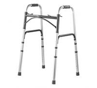 VEVOR Déambulateur pliable, capacité de charge 158 kg, cadre de marche aide à mobilité en aluminium léger, hauteur réglable 8 niveaux 820-1000 mm, poignées durables, pour personnes âgées, handicapées