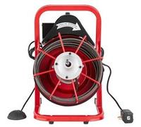 VEVOR Déboucheur électrique de canalisation 12 m x 0,95 cm – 250 W 4 coupeurs commande à pied 5–10 cm