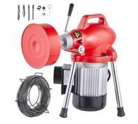 Machine de Déboucheur Canalisation Sectionnelle-VEVOR-66FT x 5/8 Pouces-Tarière Électrique d'égout 250W-pour Tuyaux de 1,6" à 4