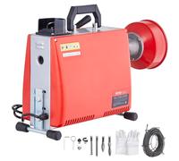 VEVOR Déboucheur de Canalisation Tuyau Alimentation Manuelle 20 m x 16 mm 250 W