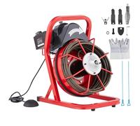 VEVOR Déboucheur de Canalisation Tuyau Drains Alimentation Manuelle 12m x 1,27cm