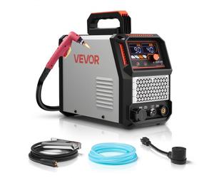 VEVOR Découpeur Plasma, 65 A, Machine de Découpe Plasma à Arc Pilote sans Contact, 220 V, Haute Fréquence, avec Fonction 2T/4T, Onduleur IGBT, Affichage Numérique, Temps PT Réglable pour Réparation