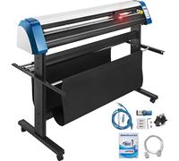 VEVOR Découpeuse 135 cml Vinyl Cutter Semi-automatique DIY Imprimante Vinyle Découpeuse Positionnement manuel Découpe de caractères avec support au sol Logiciel Signmaster