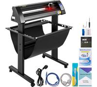 VEVOR Découpeuse de vinyle 720 mm Découpeuse de film Vitesse de coupe 800 mm/s, Hobbyplotter Max. Epaisseur de coupe 3 mm, écran LCD, moteur pas à pas, découpe impression traceur semi-automatique, 19,