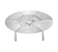 VEVOR Déflecteur Chaleur pour Foyer Solo Stove Bonfire 63,5 cm Acier Inoxydable