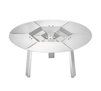 VEVOR Déflecteur de Chaleur pour Foyer Solo Stove Ranger 50,8 cm, Diffuseur de Chaleur Rond pour Brasero Bois, Acier Inoxydable, Pare-chaleur de Brûleur Amovible, pour Camping Cuisiner en Plein Air