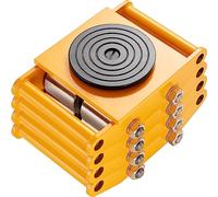 VEVOR Déménageur de Machines 4PCS Chariot de Transport Charge Lourde 12 T Transporteur Équipements Industriels 4 Roues en Acier au Carbone Socle Antidérapant Rotation 360° pour Entrepôt Atelier Usine