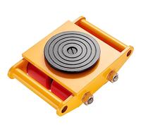 VEVOR Déménageur de Machines 6 T Chariot de Transport Charge Lourde Acier au Carbone Transporteur Équipements Industriels avec Socle Antidérapant Rotation 360° 4 Roues PU pour Entrepôt Atelier Usine