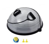 VEVOR Demi-ballon fitness 62 cm – Ballon d'équilibre 300 kg, bande de résistance, gris